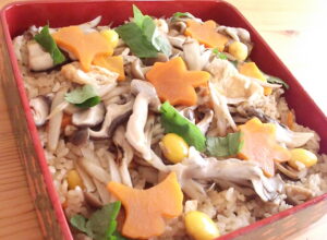秋の炊き込みご飯
